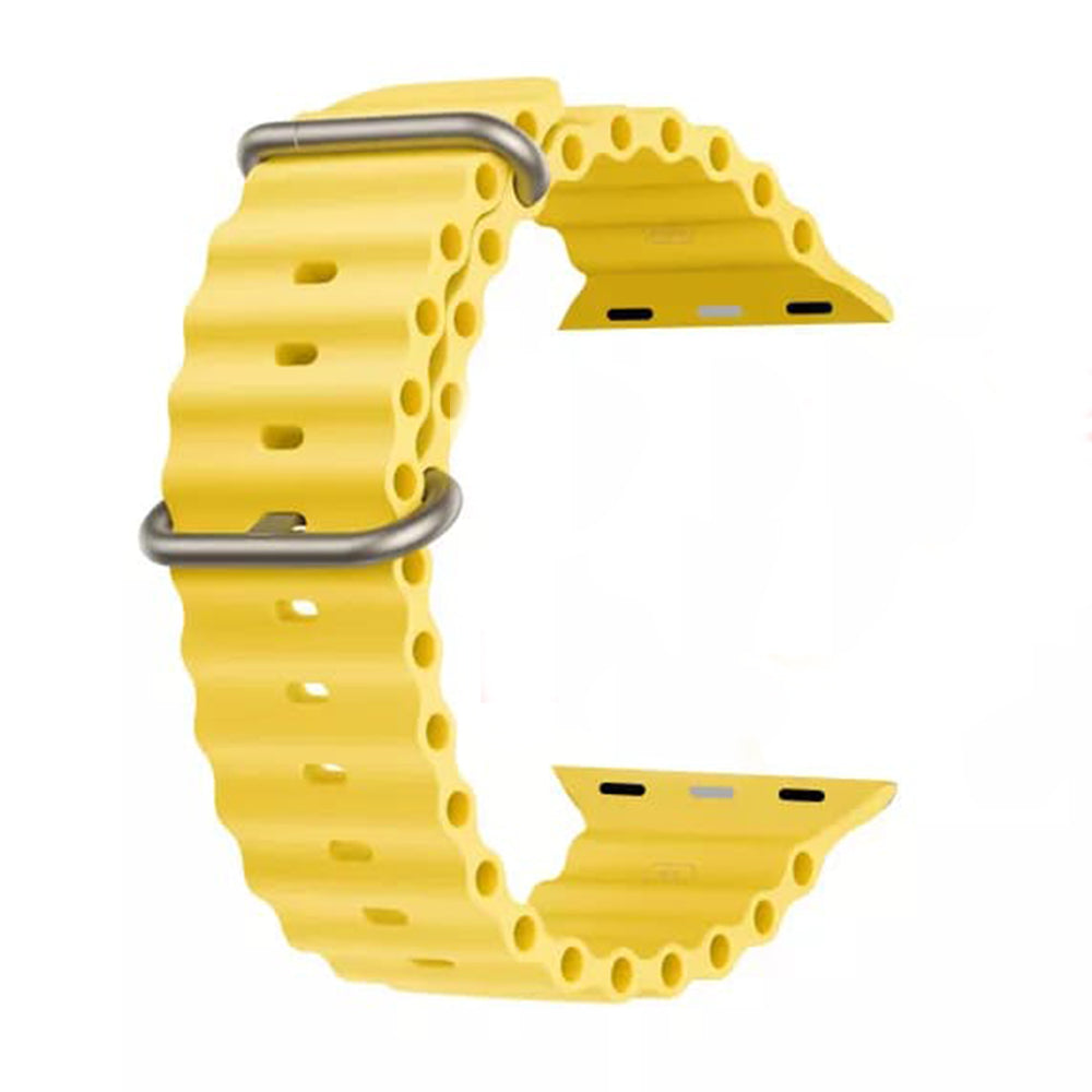 Techsuit W038 Armband für Apple Watch 42mm / 41mm / 40mm / 38mm Serie, Gelb