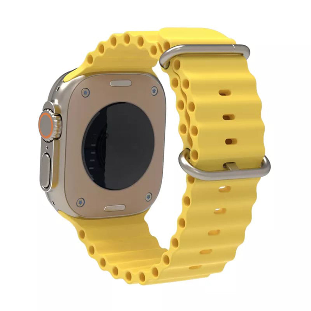 Techsuit W038 band voor Apple Watch 49mm / 46mm / 45mm / 44mm / 42mm Series, Geel