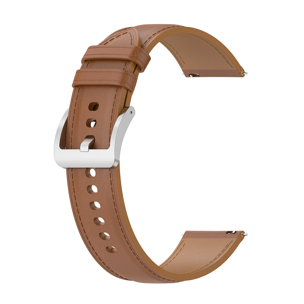 Techsuit W048 band voor Samsung Galaxy Watch / Huawei Watch Series, 20mm, Bruin