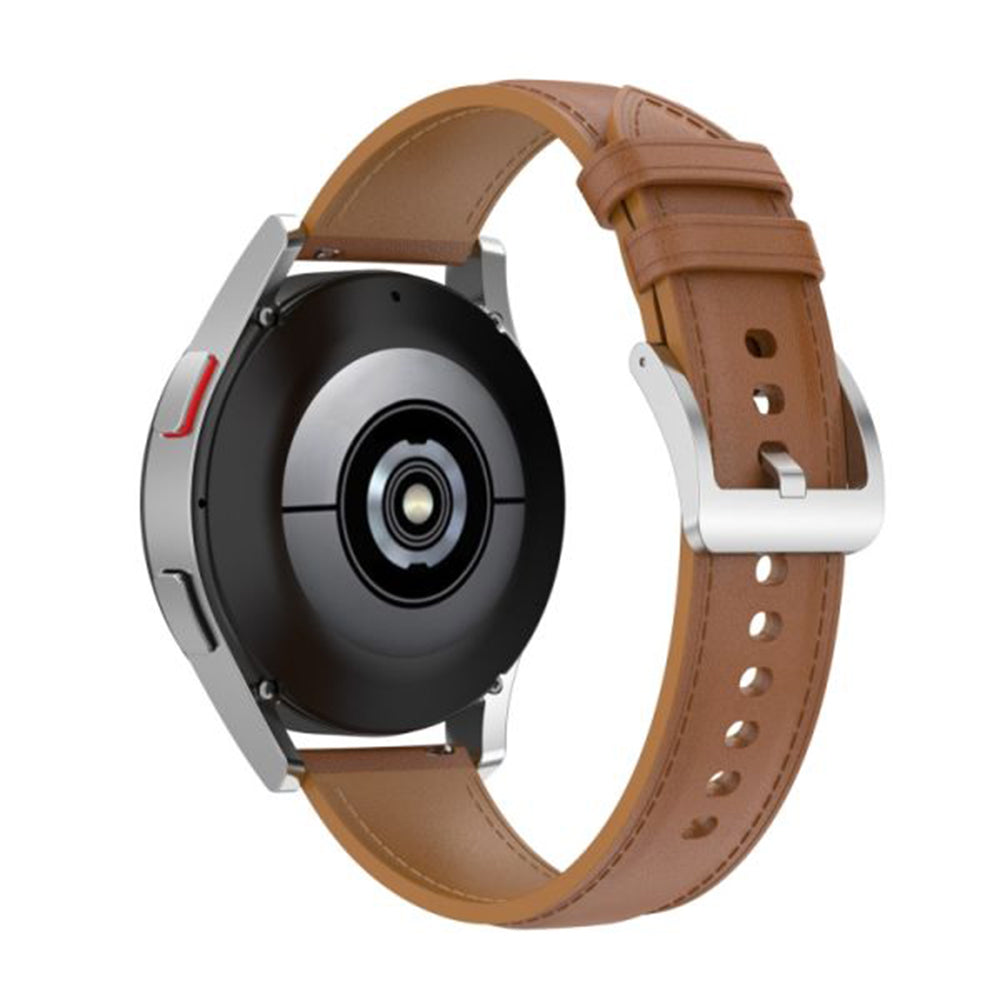 Techsuit W048 band voor Samsung Galaxy Watch / Huawei Watch Series, 20mm, Bruin