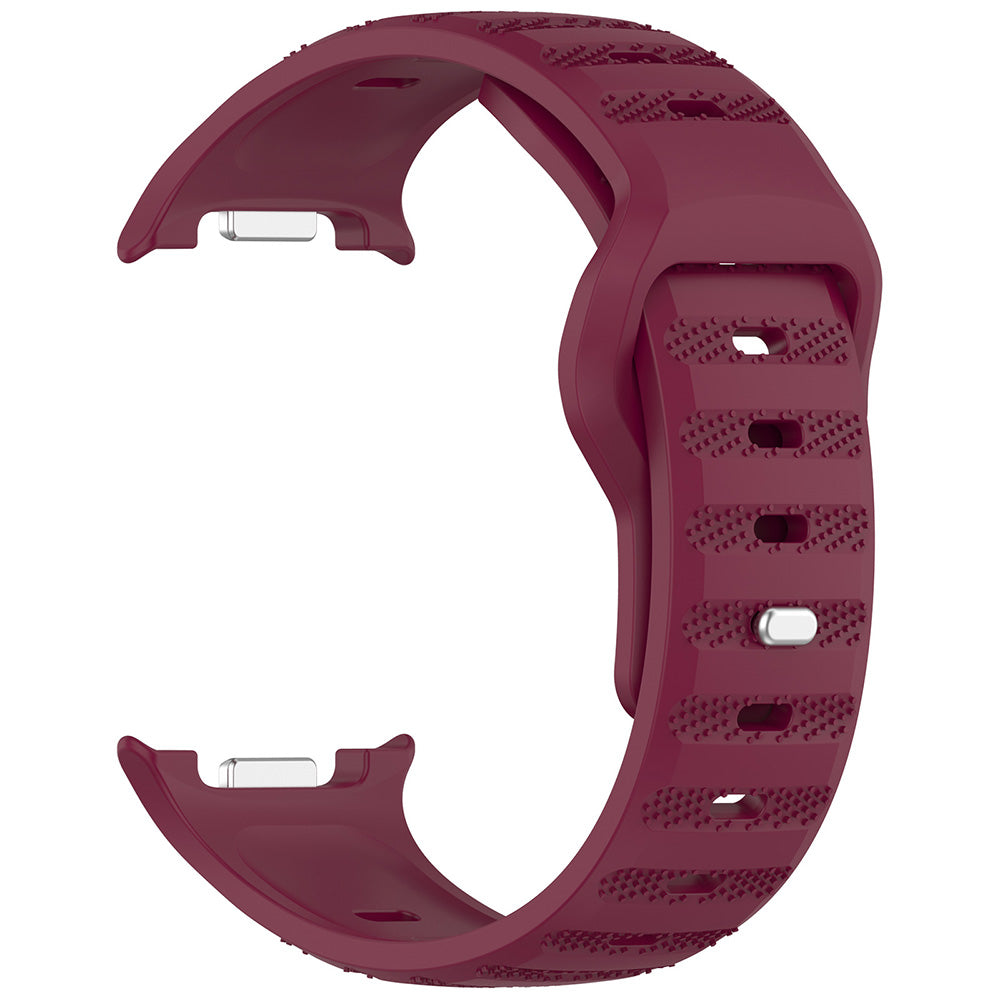 Techsuit W050 Armband für Samsung Galaxy Watch 8 Classic / Watch8 44mm / Watch 8 40mm, Kirschrot
