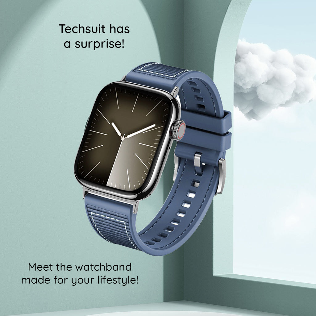 Techsuit W051 band voor Apple Watch 42mm / 41mm / 40mm / 38mm Series, Groen