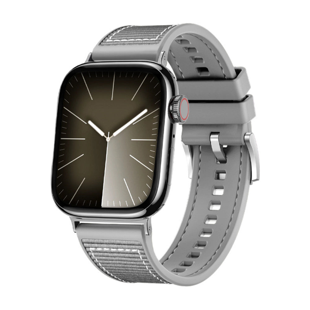 Techsuit W051 band voor Apple Watch 49mm / 46mm / 45mm / 44mm / 42mm Series, Gri