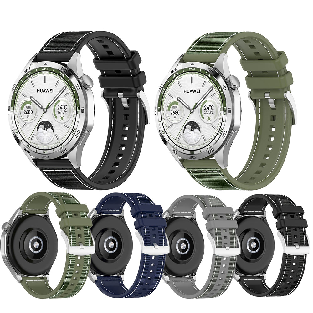 Techsuit W051 band voor Huawei Watch / Xiaomi Watch Series, 22mm, Donkerblauw