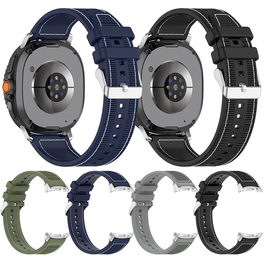 Techsuit W051 Armband für Samsung Galaxy Watch 8 Classic / Watch8 44mm / Watch 8 40mm, Grau