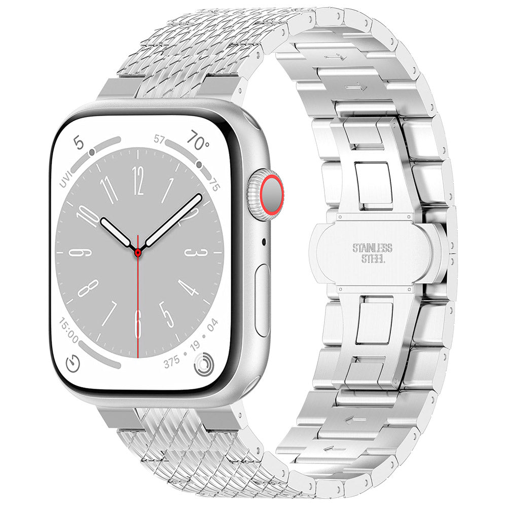 Bracelet Techsuit W052 pour Apple Watch 42mm / 41mm / 40mm / 38mm Series, Argenté