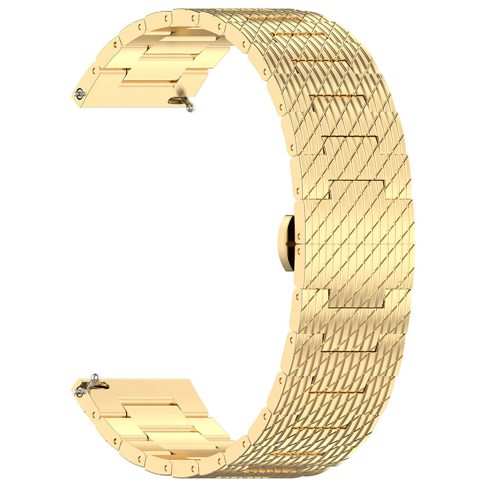 Techsuit W052 Armband für Samsung Galaxy Watch / Huawei Watch Series, 20mm, Goldfarben