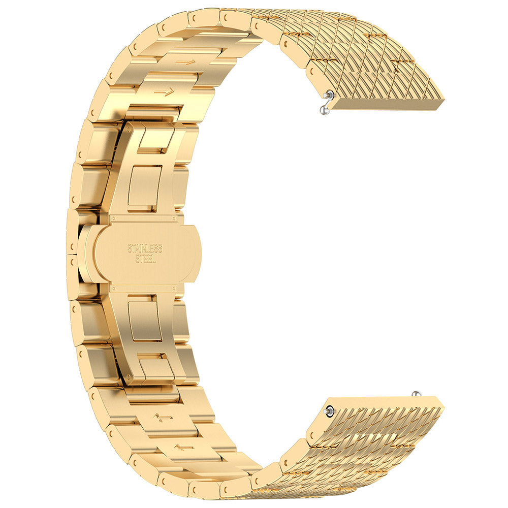 Techsuit W052 Armband für Samsung Galaxy Watch / Huawei Watch Series, 20mm, Goldfarben