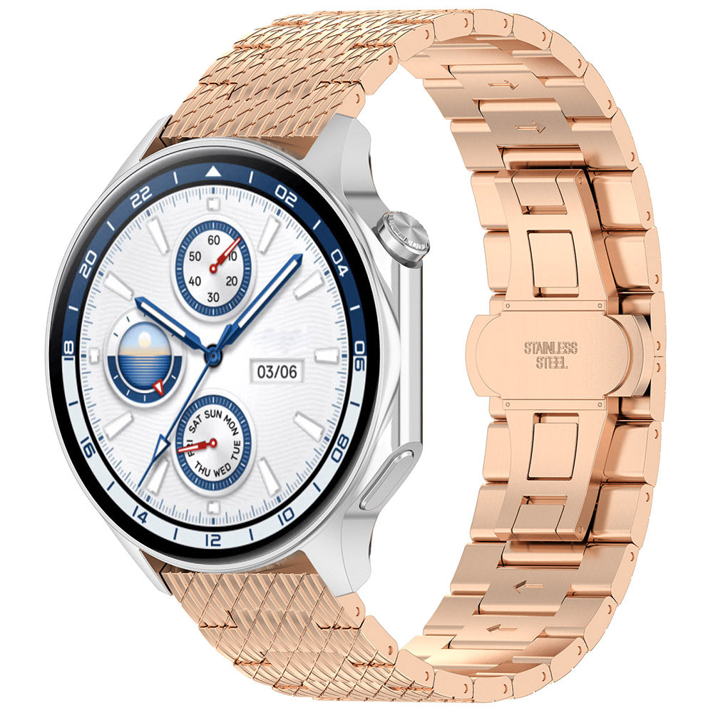 Bracelet Techsuit W052 pour Samsung Galaxy Watch / Huawei Watch Series, 20mm, Rose Doré