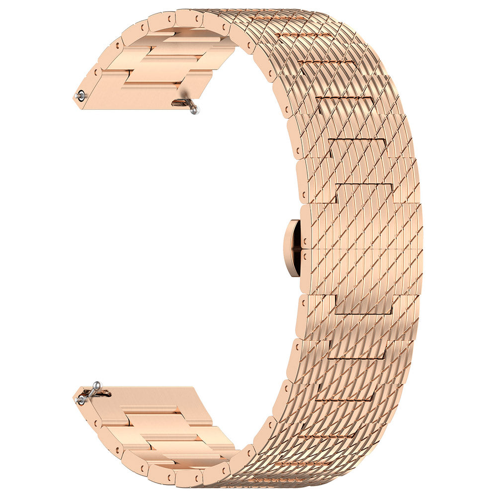 Bracelet Techsuit W052 pour Samsung Galaxy Watch / Huawei Watch Series, 20mm, Rose Doré