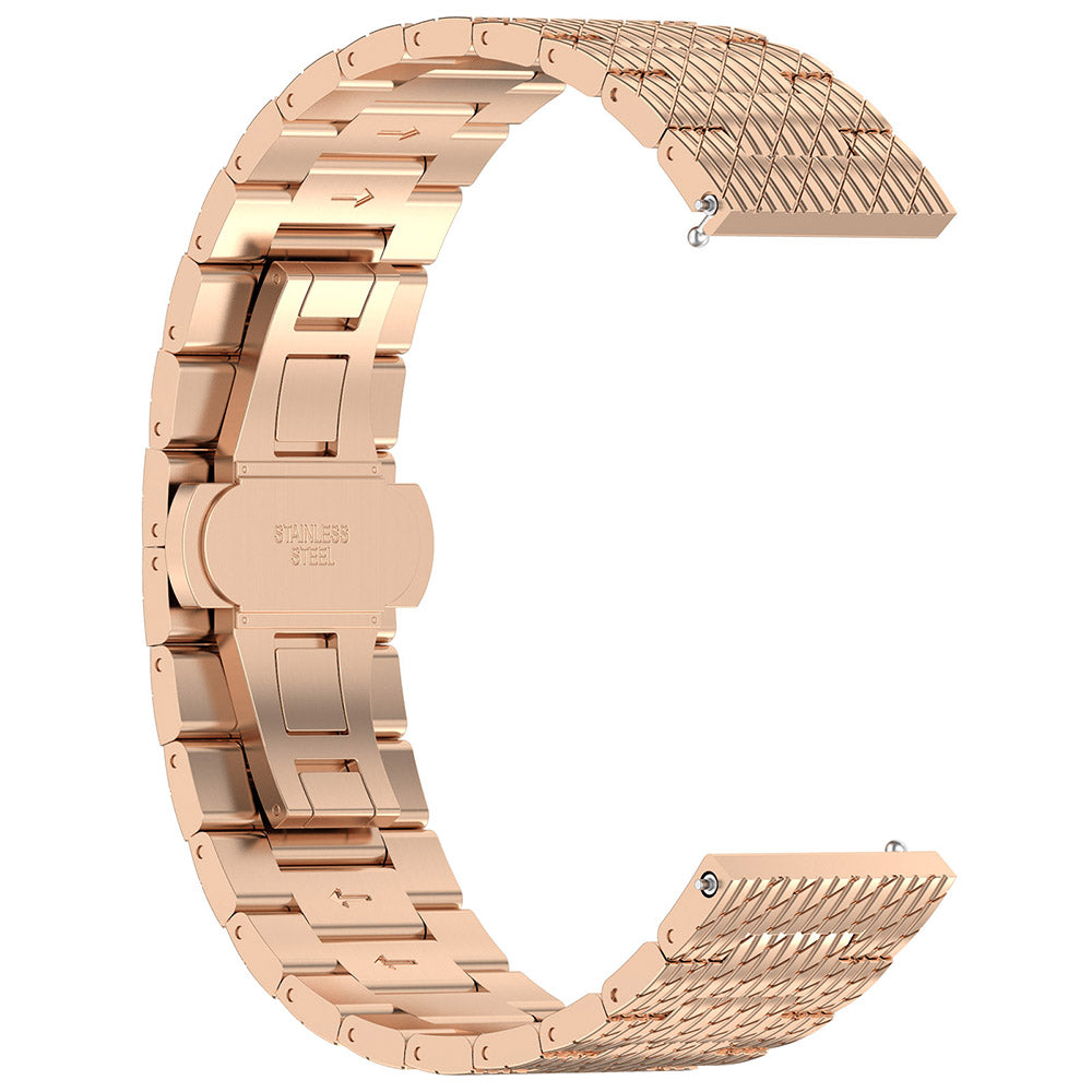 Bracelet Techsuit W052 pour Samsung Galaxy Watch / Huawei Watch Series, 20mm, Rose Doré