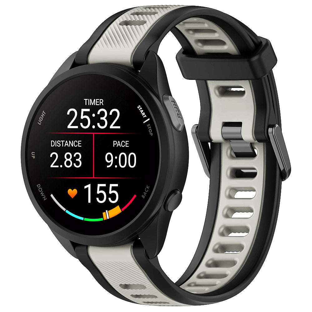 Techsuit W053 band voor Huawei Watch / Garmin Watch Series, 18mm, Grijs