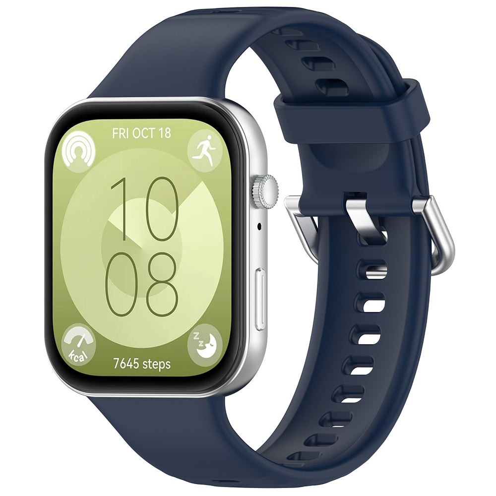 Techsuit W061 band voor Huawei Watch Fit 4 Pro / Fit 4 / Fit 3, Marineblauw