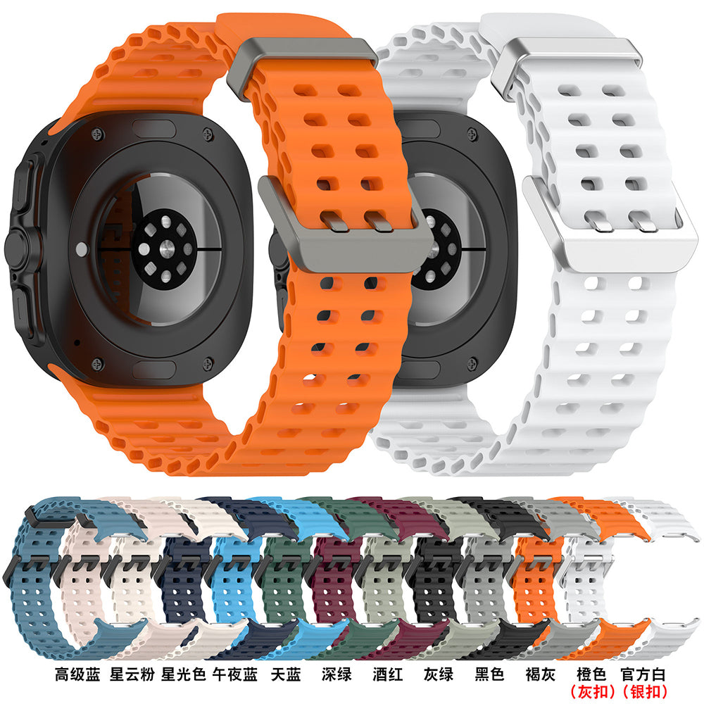 Techsuit W062 band voor Samsung Galaxy Watch Ultra, Zwart