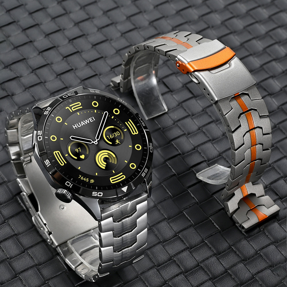 Techsuit W063 Armband für Huawei Watch / Xiaomi Watch Series, Silber