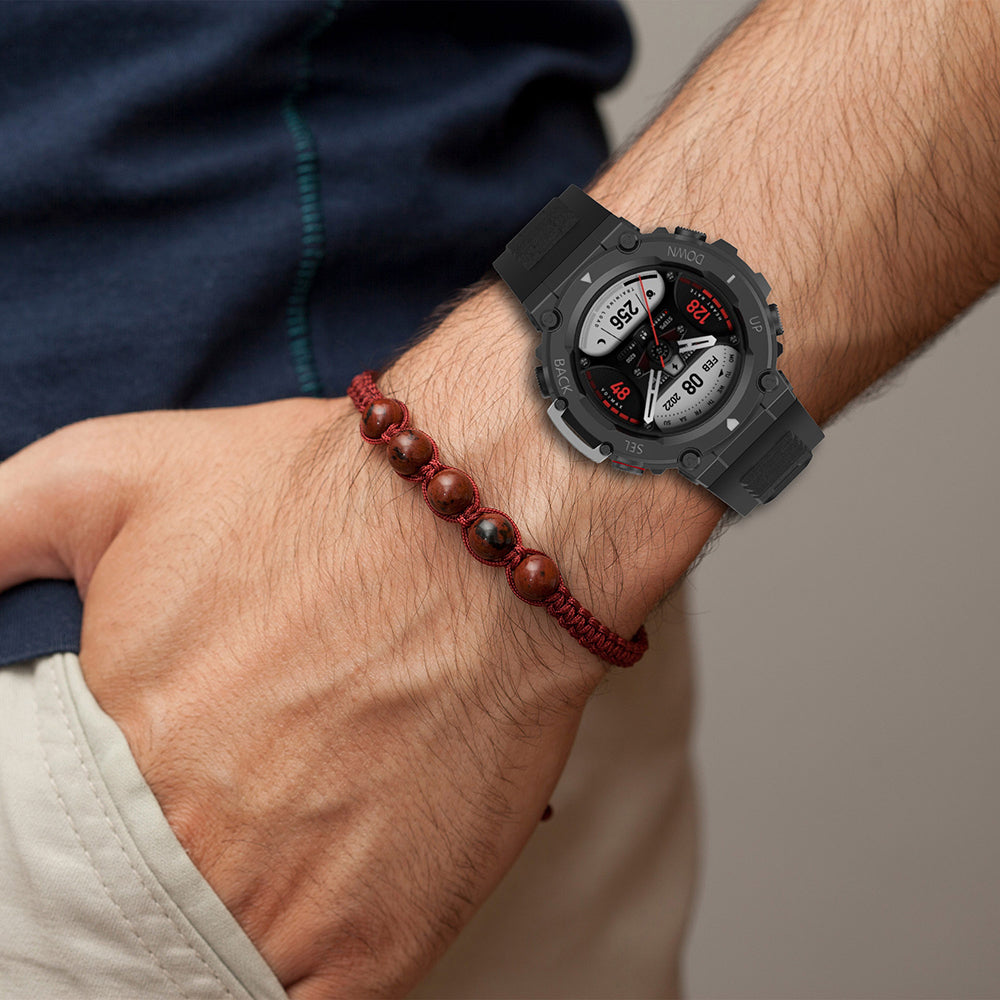 Bracelet Techsuit W067 pour Amazfit T-Rex 2, Noir