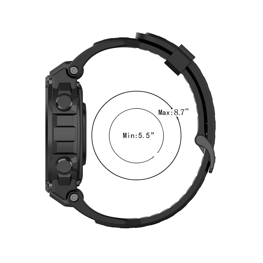 Bracelet Techsuit W067 pour Amazfit T-Rex Pro / T-Rex, Bleu Marine
