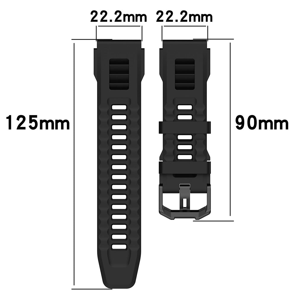 Techsuit W067 Armband für Amazfit T-Rex Ultra, Schwarz