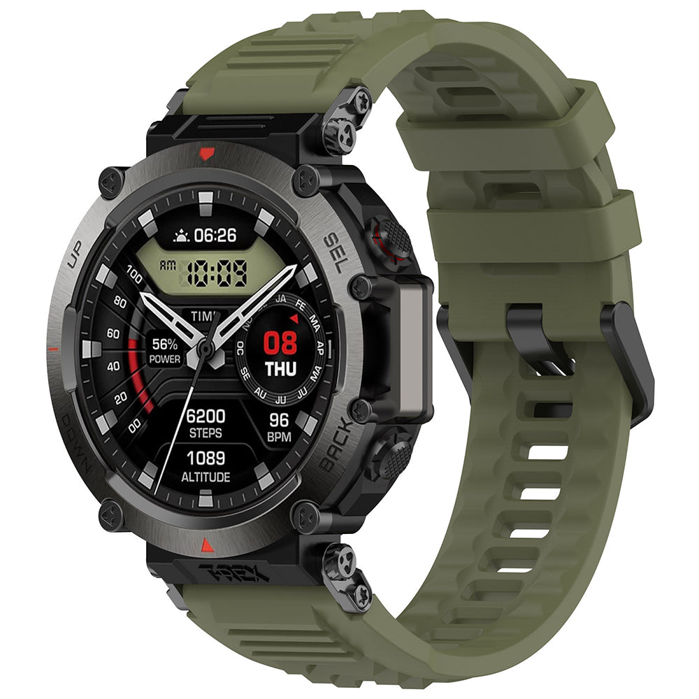 Bracelet Techsuit W067 pour Amazfit T-Rex Ultra, Vert