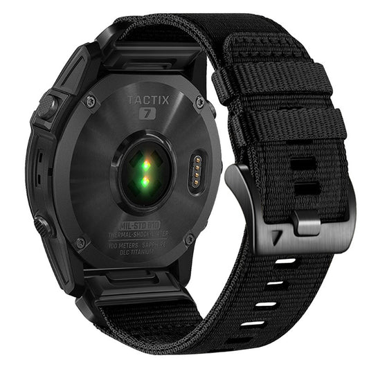 Techsuit W070 Strap for Garmin Watch Fenix Series, 26mm, Black