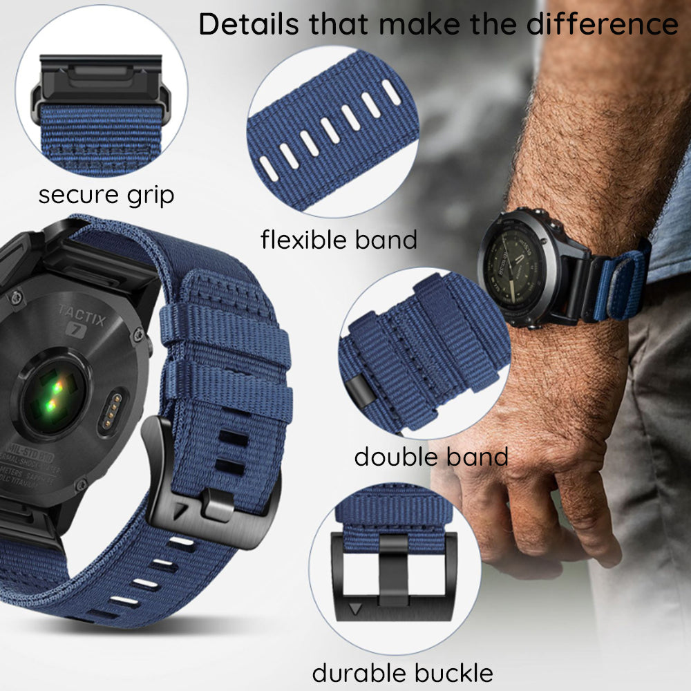 Techsuit W070 band voor Garmin Watch Fenix Series, 26mm, Oranje