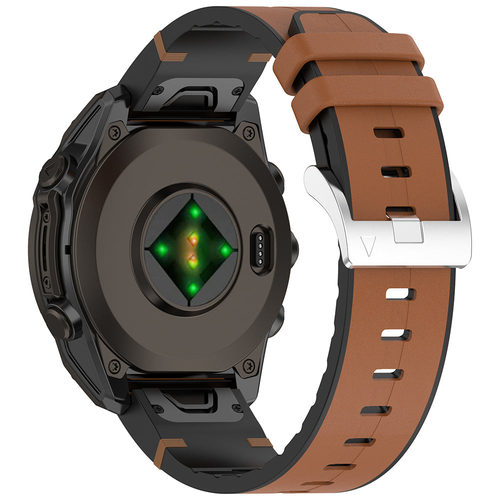 Techsuit W071 Armband für Garmin Instinct / Approach / Fenix Watch Series, 20mm, Braun