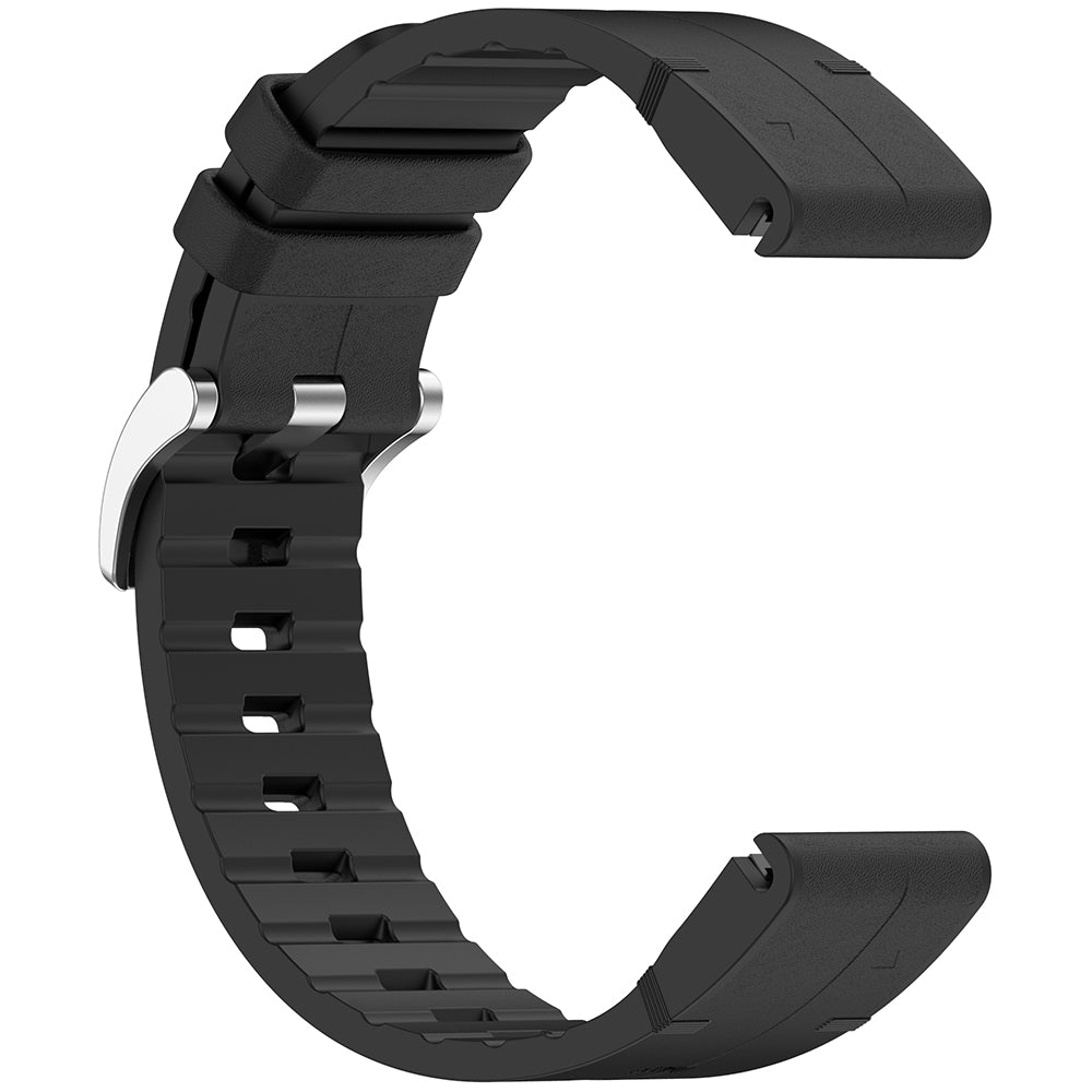 Techsuit W071 band voor Garmin Instinct / Approach / Fenix Watch Series, 20mm, Zwart