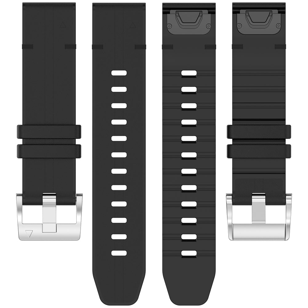 Techsuit W071 band voor Garmin Instinct / Approach / Fenix Watch Series, 20mm, Zwart