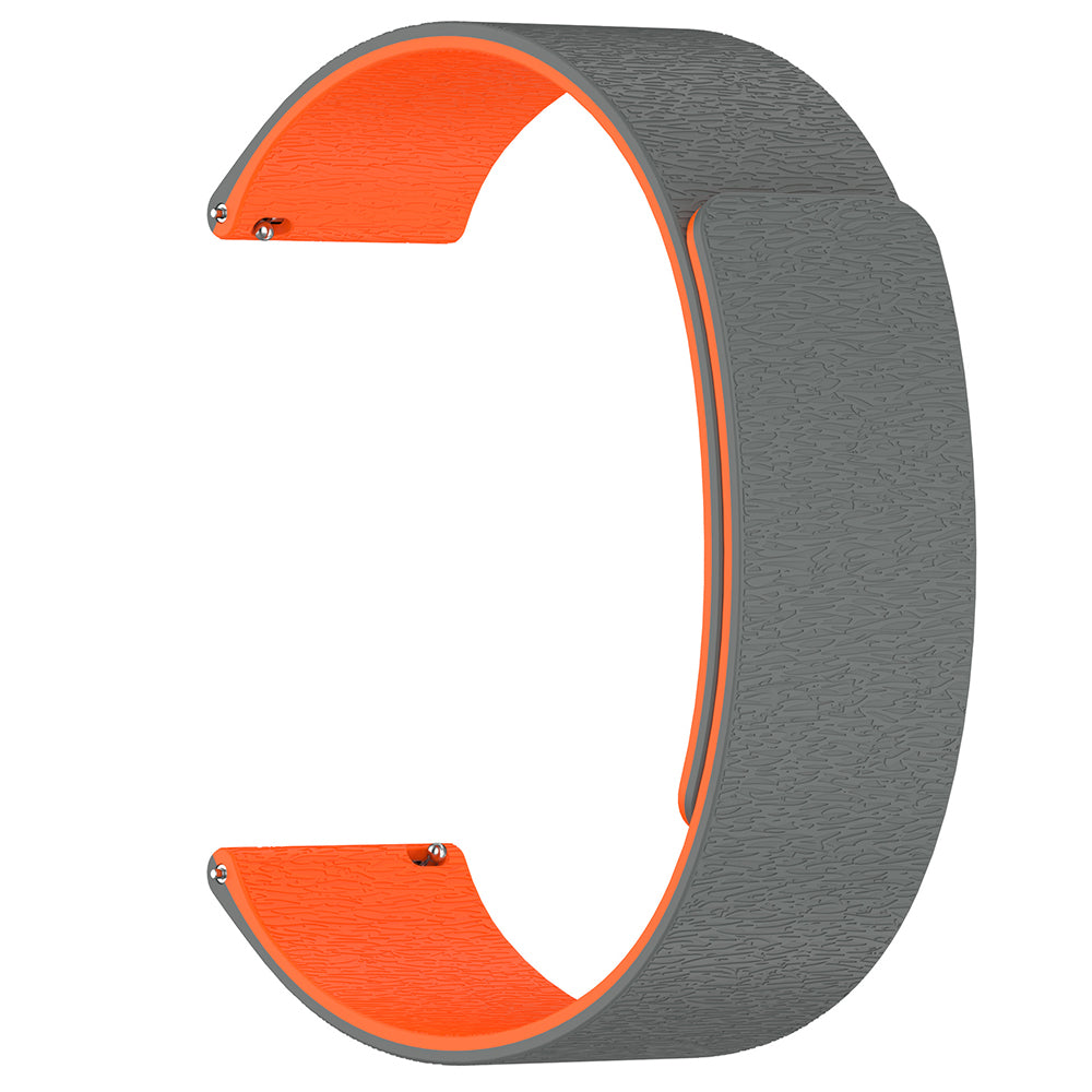 Techsuit W074 band voor Samsung Galaxy Watch Series, Grijs Oranje