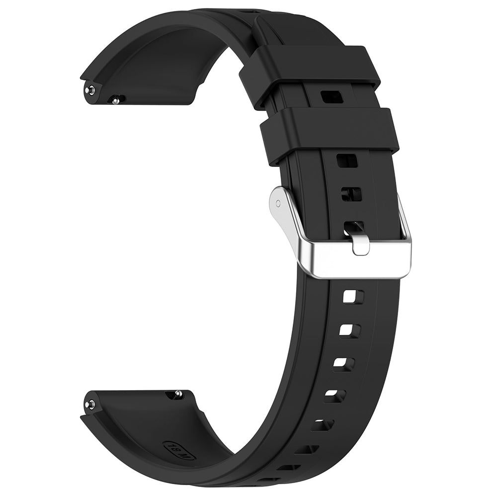 Bracelet Techsuit W075 pour Huawei Watch / Garmin Watch Series, 18mm, Noir