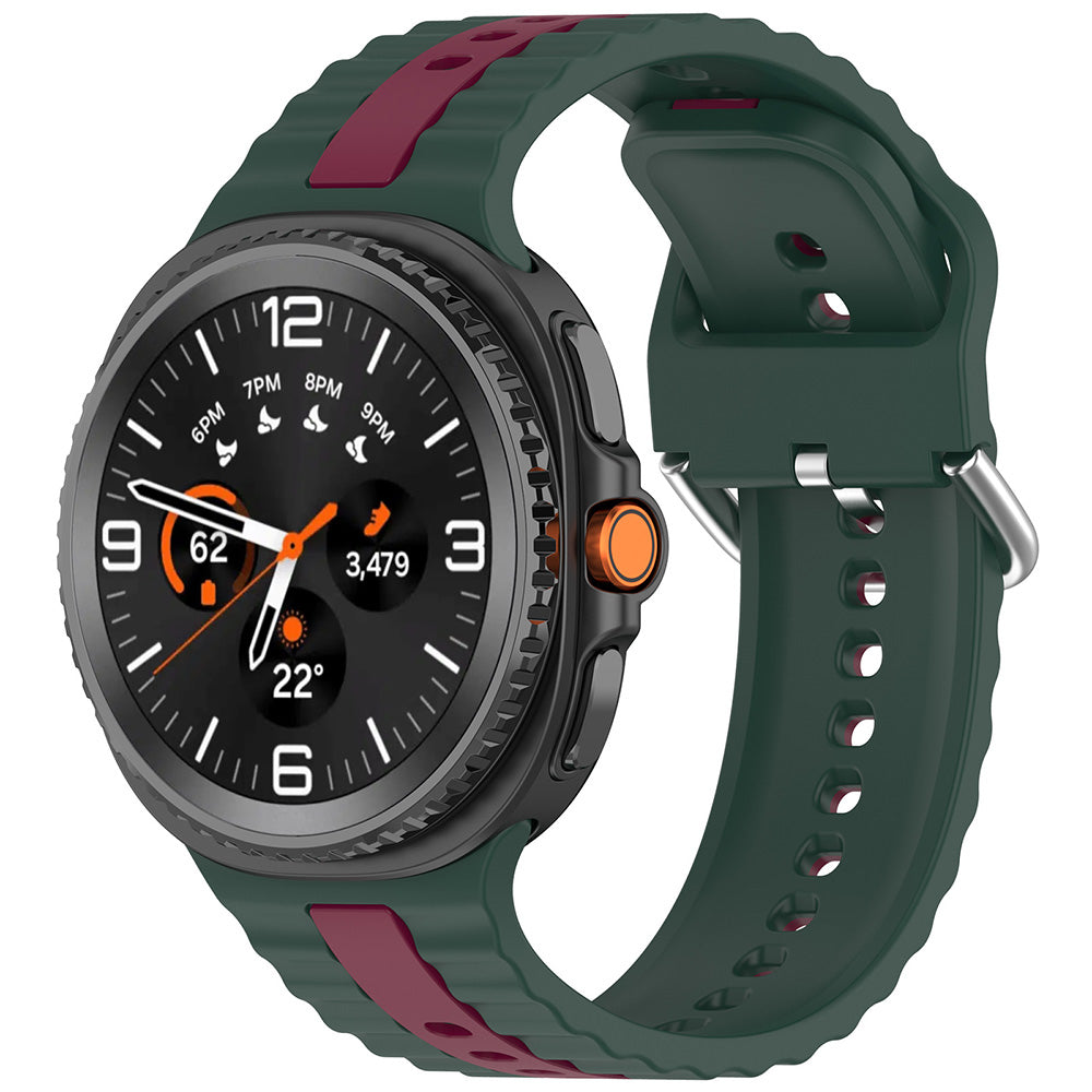 Techsuit W078 Armband für Samsung Galaxy Watch 8 Classic / Watch8 44mm / Watch 8 40mm, Dunkelgrün