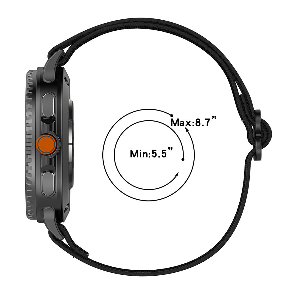 Bracelet Techsuit W080 pour Samsung Galaxy Watch 8 Classic / Watch8 44mm / Watch 8 40mm, Marron