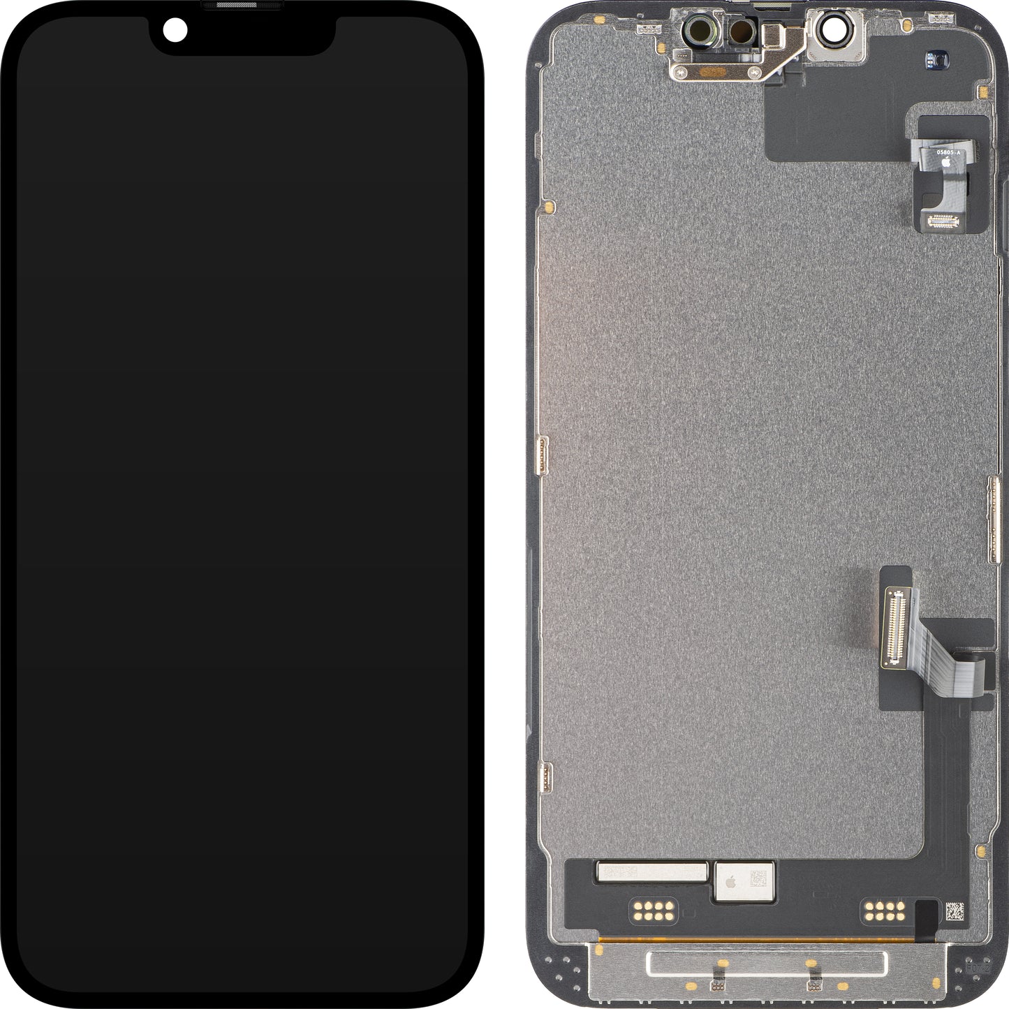 Écran tactile Apple iPhone 17e, avec cadre, noir, Service Pack 661-60211