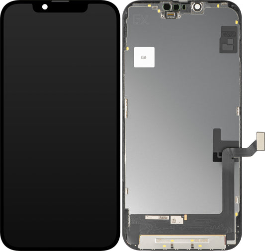 Écran tactile GX pour Apple iPhone 14 Plus, avec cadre, Version OLED IC Movable, Noir