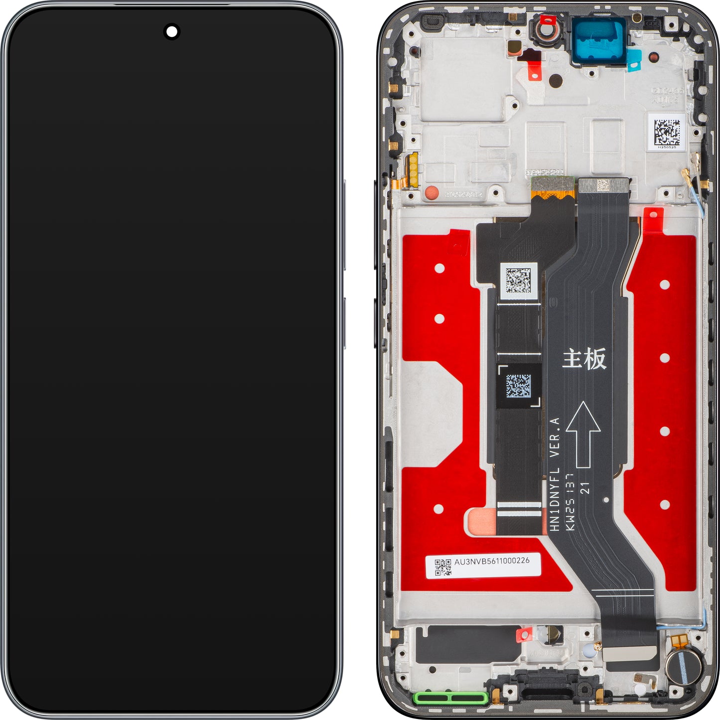 Écran tactile Honor 400 avec cadre, Noir (Midnight Black), Pack de service 0235APNR