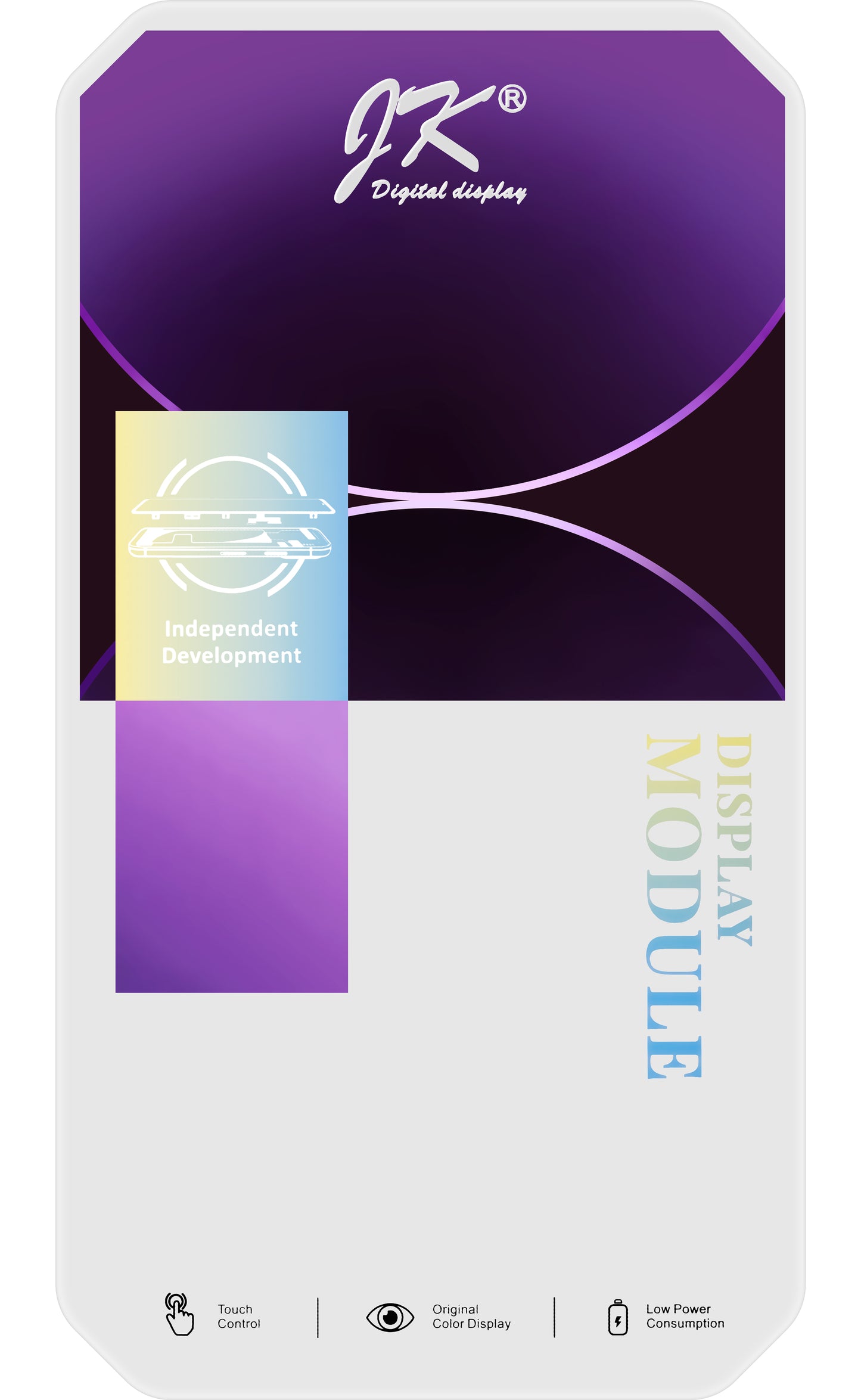 JK Touchscreen Display voor Apple iPhone 13 mini, met frame, In-Cell LCD-versie, zwart