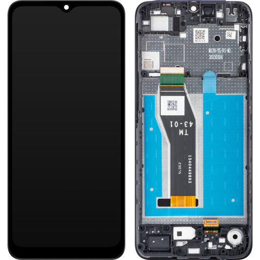 Motorola Moto E13 Écran tactile avec cadre, noir, Service Pack 5D68C22340