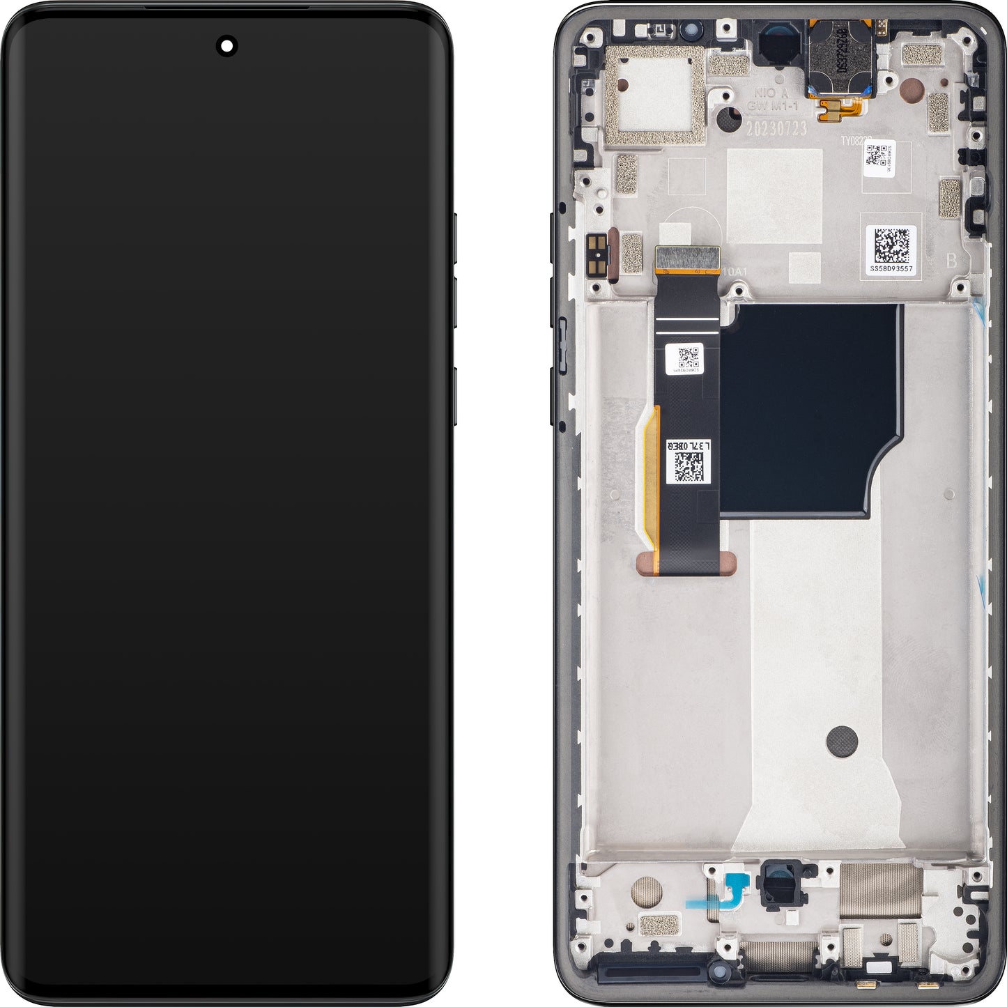 Touchscreen Display Motorola Edge 40 Neo, met Frame, Versie L3, Zwart, Swap 5D68C23158