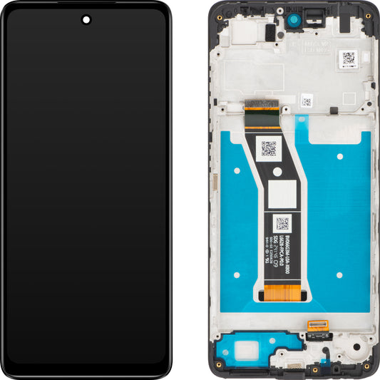 Écran tactile Motorola Moto E14, avec cadre, noir, Service Pack 5D68C24645