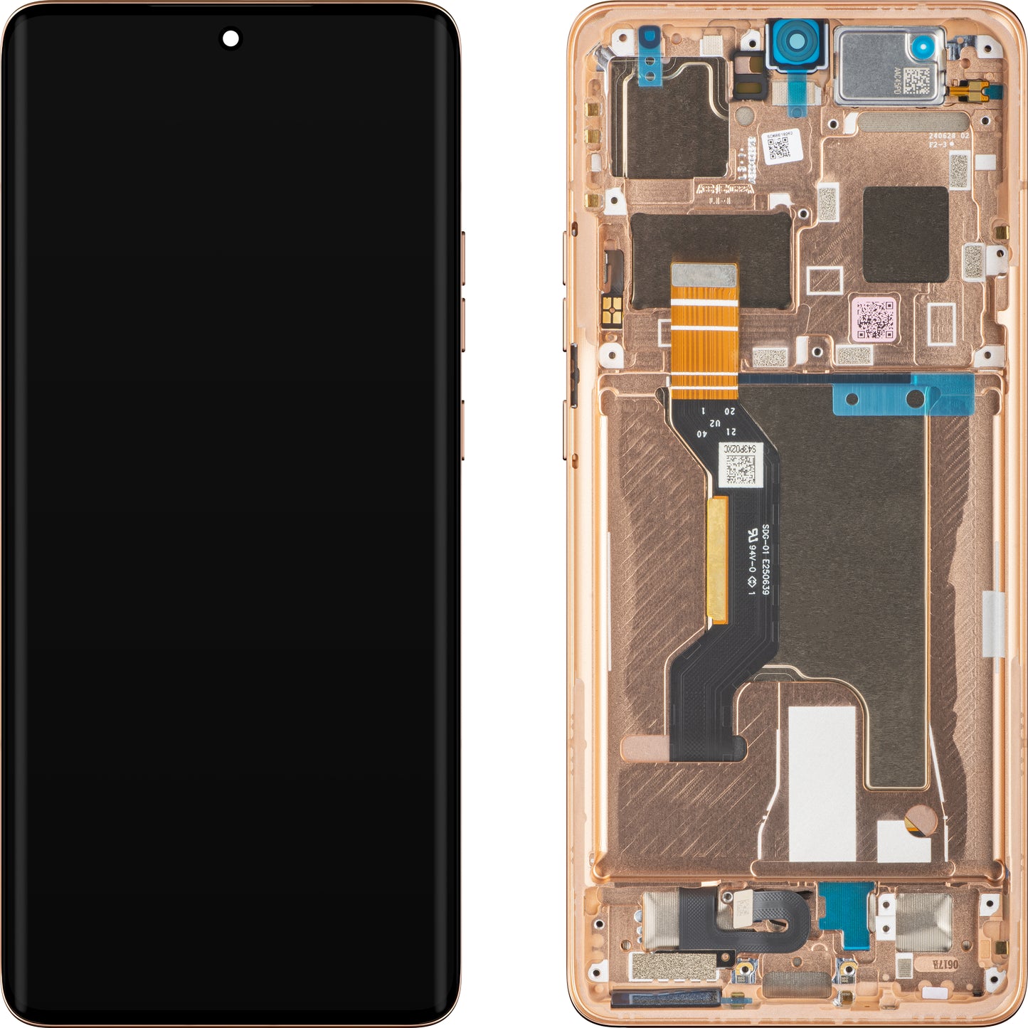 Écran tactile Motorola Edge 50 Ultra, avec cadre, Orange (Peach Fuzz), Service Pack 5D68C24470