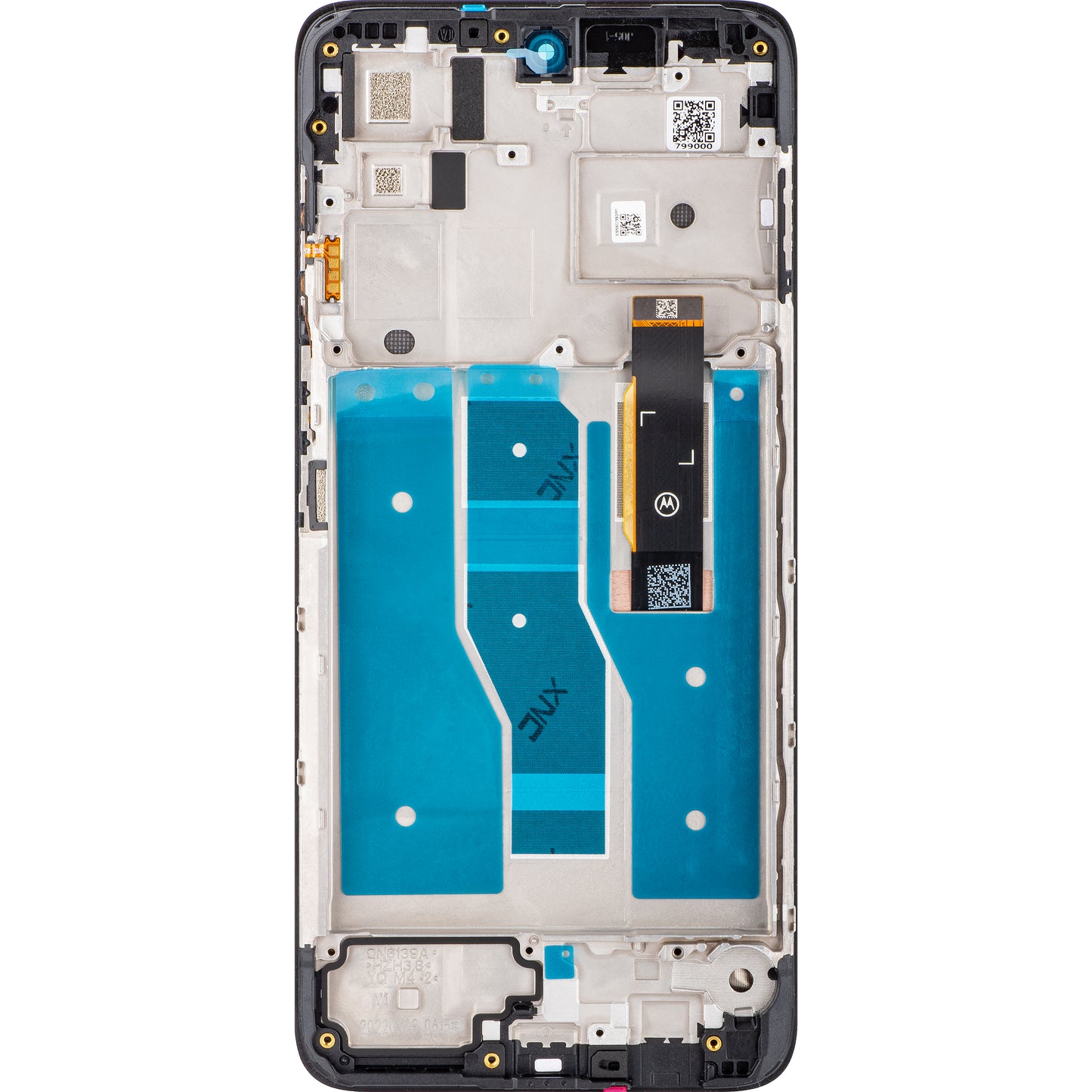 Display / Touchscreen für Motorola Moto G52 | mit Rahmen | Schwarz | Service Pack