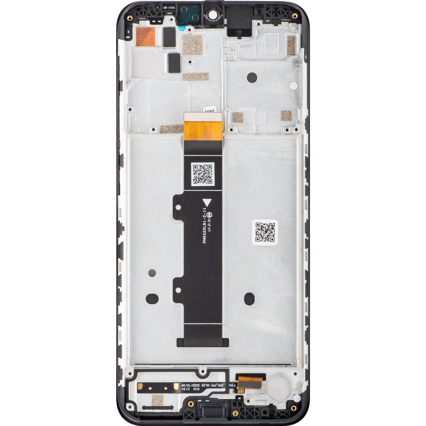 Motorola Moto G20 touchscreen scherm, met frame, zwart, Service Pack 5D68C18521