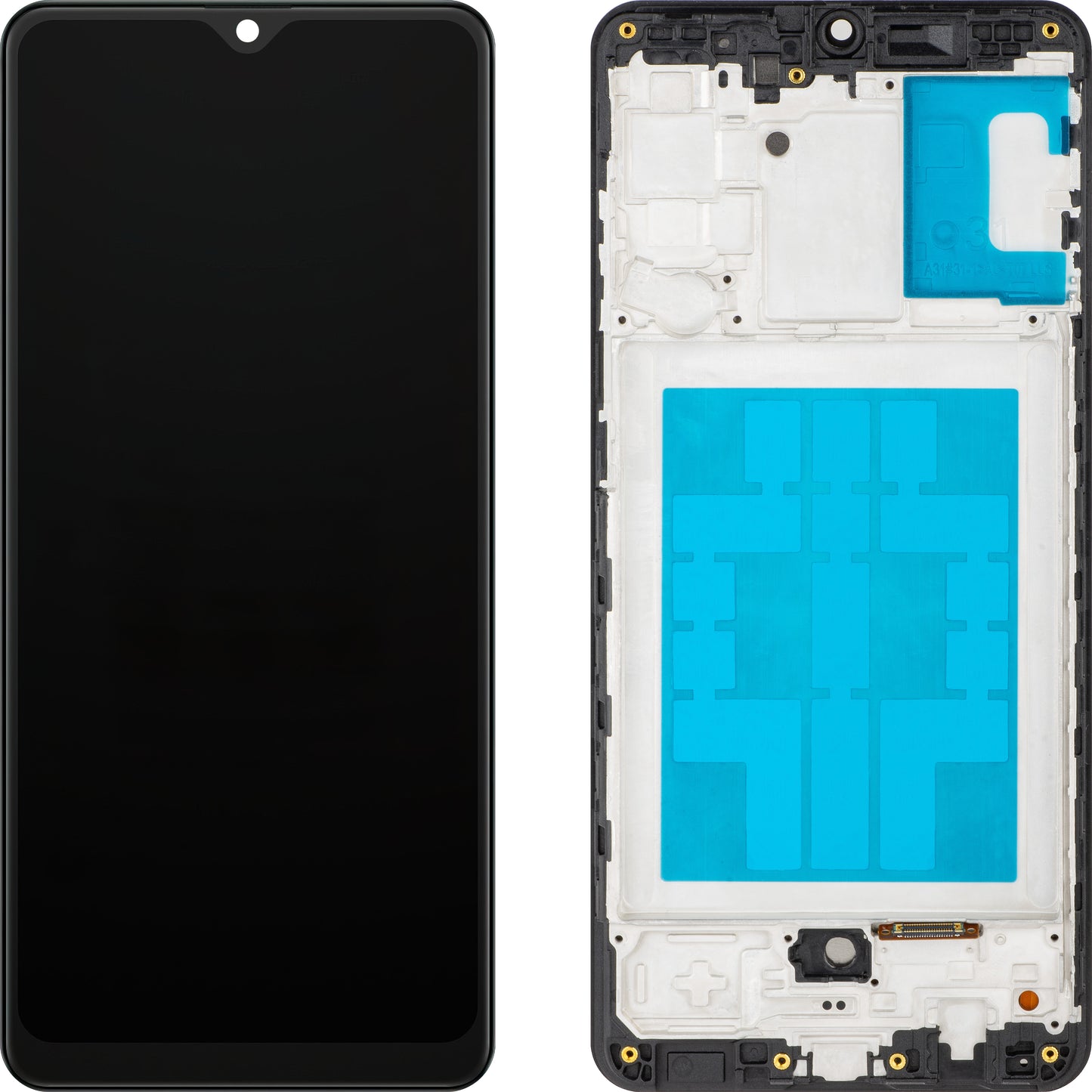 Display met Touchscreen MP compatibel met Samsung Galaxy A31 A315, met Frame, Zwart