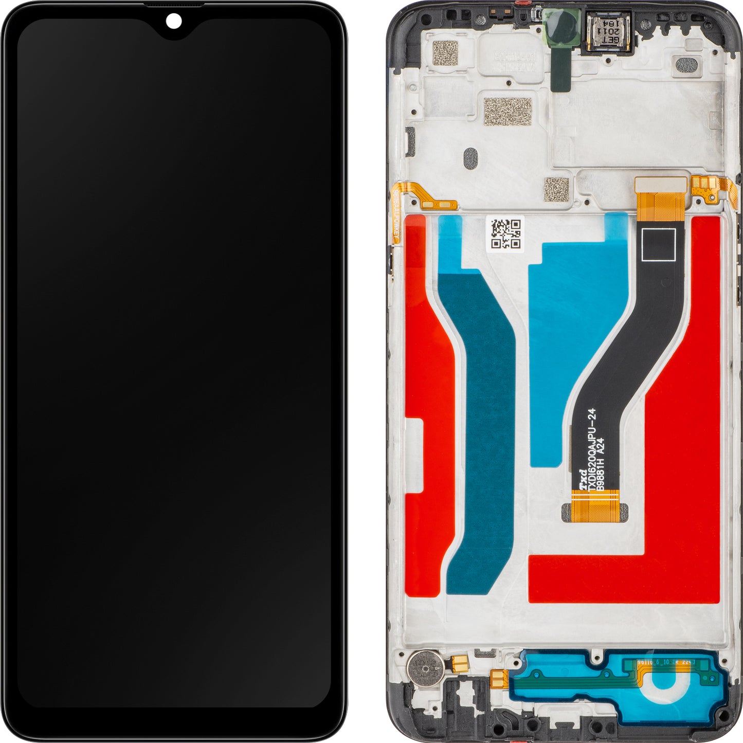 Display met Touchscreen MP compatibel met Samsung Galaxy A10s A107, met Frame, Zwart