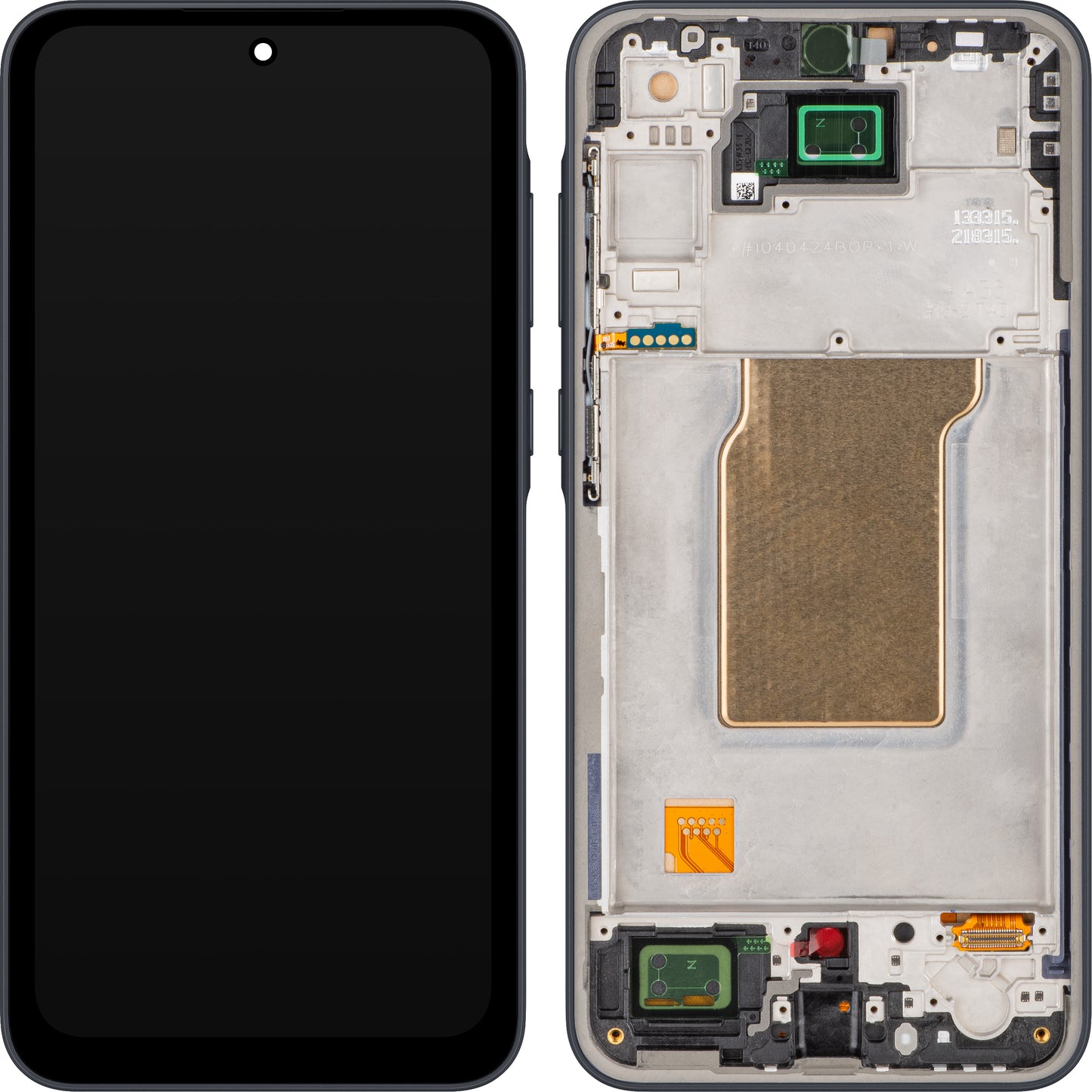 Display met Touchscreen MP compatibel met Samsung Galaxy A35 5G A356, met Frame, Zwart