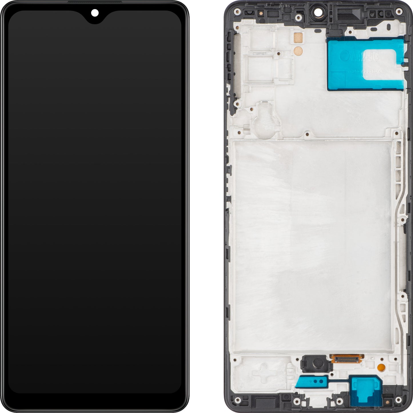 Touchscreen MP Display compatibel met Samsung Galaxy A42 5G A426, met frame, zwart