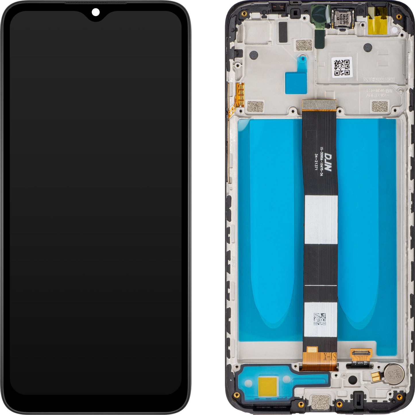 Écran avec Touchscreen MP compatible avec Xiaomi Redmi 9C NFC / 9C / 9A, avec Cadre, Noir