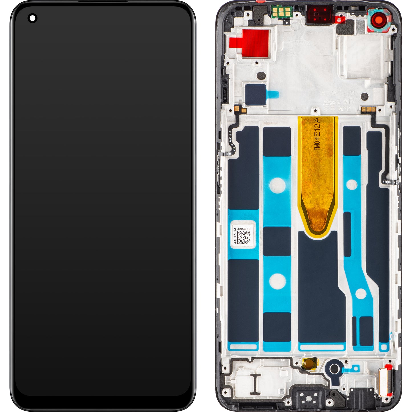 Display / Touchscreen für OnePlus Nord CE 2 5G | mit Rahmen | Schwarz | Service Pack