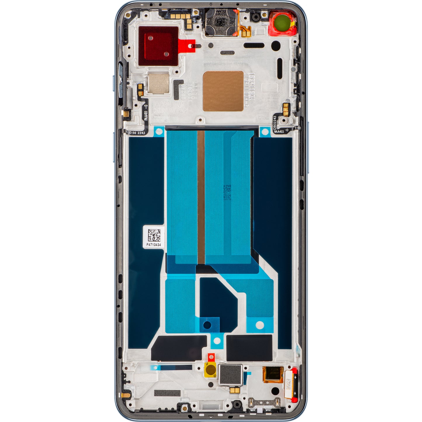 Écran tactile OnePlus Nord 2 5G, avec cadre, bleu (Blue Haze), Service Pack 4907924