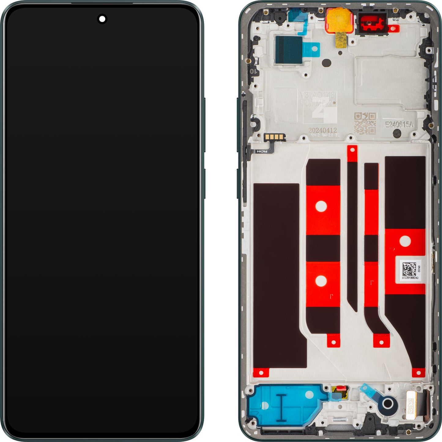 Oppo F25 Pro / Reno11 F Écran tactile avec cadre, vert foncé, Service Pack 621029000174
